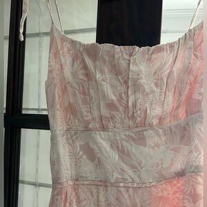 NWT Pink Floral Romper (Looks like a dress on)